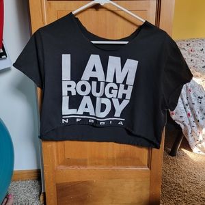 Women's workout crop top